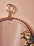 Gold Wall Mirror with Ring | Matera