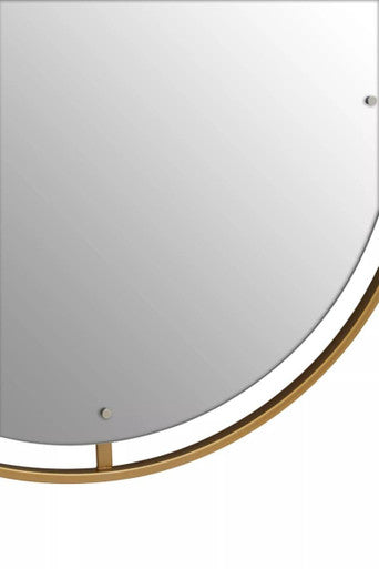 Gold Wall Mirror with Ring | Matera