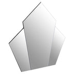 Art Deco Wall Mirror with Silver Finish Frame | Yula