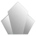 Art Deco Wall Mirror with Silver Finish Frame | Yula