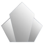 Art Deco Wall Mirror with Silver Finish Frame | Yula