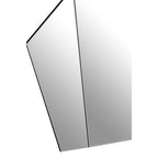 Art Deco Wall Mirror with Silver Finish Frame | Yula