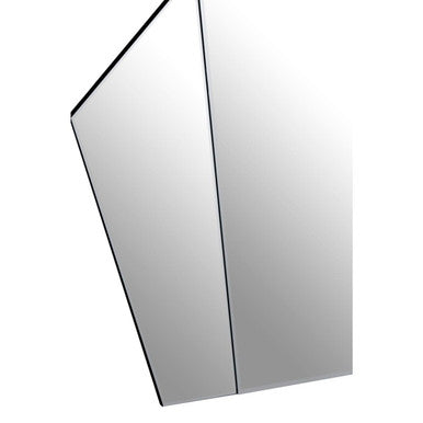 Art Deco Wall Mirror with Silver Finish Frame | Yula