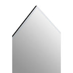 Art Deco Wall Mirror with Silver Finish Frame | Yula