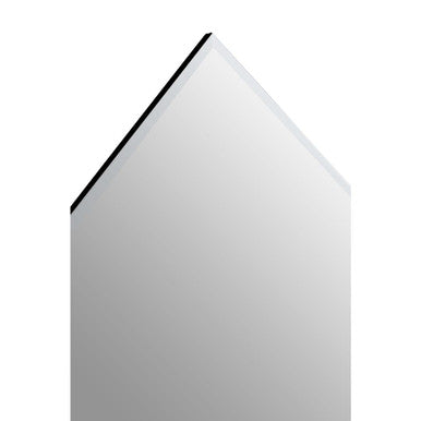 Art Deco Wall Mirror with Silver Finish Frame | Yula