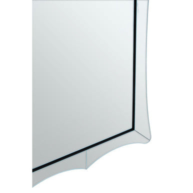 Curved Rectangular Wall Mirror | Yula