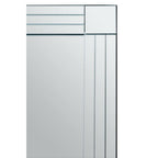 Large Rectangular Wall Mirror with Linear Detail | Sana