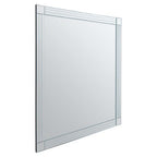 Small Rectangular Wall Mirror with Linear Detail | Sana