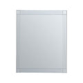 Small Rectangular Wall Mirror with Linear Detail | Sana