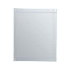 Small Rectangular Wall Mirror with Linear Detail | Sana