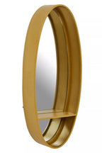 Gold Oval Wall Mirror | Avento