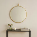 Gold Mirror with Circular Hook | Avento