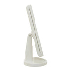 Tri Fold White LED Table Mirror | Cassini