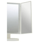 Tri Fold White LED Table Mirror | Cassini