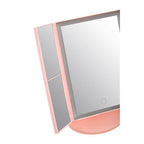 Tri Fold Pink LED Table Mirror | Cassini