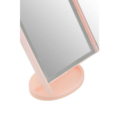 Tri Fold Pink LED Table Mirror | Cassini