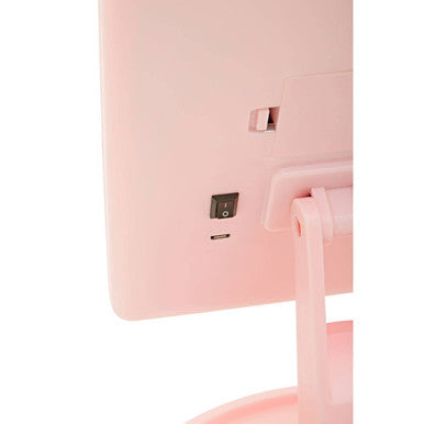 Tri Fold Pink LED Table Mirror | Cassini