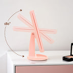 Tri Fold Pink LED Table Mirror | Cassini