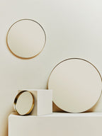 Small Gold Finish Wall Mirror | Cindy