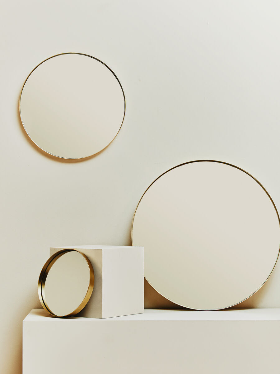 Small Gold Finish Wall Mirror | Cindy