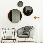 Small Gold Finish Wall Mirror | Cindy