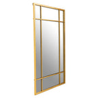 Brushed Gold Rectangular Wall Mirror | Charlene