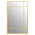 Brushed Gold Rectangular Wall Mirror | Charlene