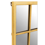 Brushed Gold Rectangular Wall Mirror | Charlene