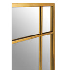 Brushed Gold Rectangular Wall Mirror | Charlene