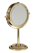 Gold Finish LED Small Table Mirror | Cassini