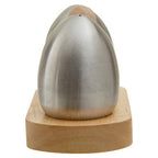 Stainless Steel and Rubberwood Salt Pepper Shakers | Natural Origins