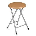 Folding Stool with Wood Veneer Seat | Hinata