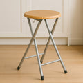 Folding Stool with Wood Veneer Seat | Hinata