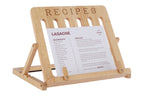 Tropical Hevea Wood Cookbook Stand | Soka