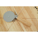 Pizza Board Set with Cutter | Rubberwood