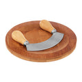 Bamboo Board with Mezzaluna Herb Chopper | Aleki