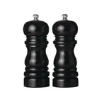 14Cm Black Hi Gloss Salt and Pepper Set | Salta
