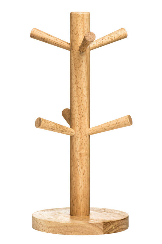 Rubberwood 6 Cup Mug Tree | Soka