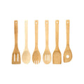 6 Piece Bamboo Kitchen Utensil Set | Aleki