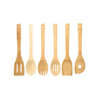 6 Piece Bamboo Kitchen Utensil Set | Aleki