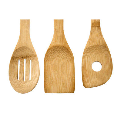6 Piece Bamboo Kitchen Utensil Set | Aleki