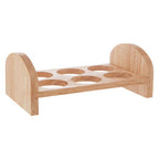 6 Hole Rubberwood Egg Rack | Nash