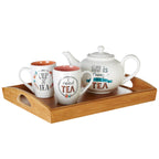 Bamboo Serving Tray With Handles | Aleki
