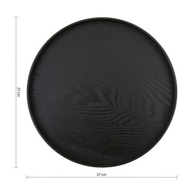 Medium Black Fir Wood Tray | Bessan