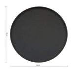 Large Black Fir Wood Tray | Bessan
