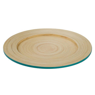 Turquoise Bamboo Charger Plate | Kyoto