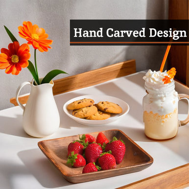 Acacia Wood Large Square Platter | Kora