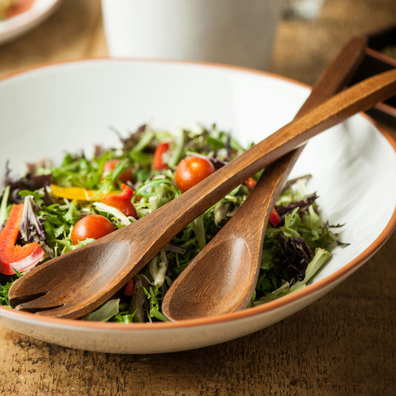 Acacia Large Salad Servers | Kora