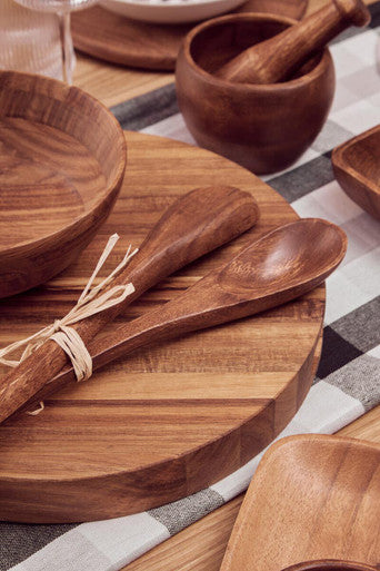 Acacia Large Salad Servers | Kora
