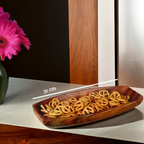 Small Oblong Platter Dish in Acacia Wood | Kora